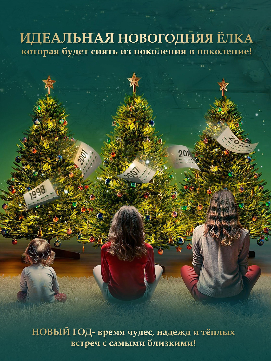 Ель искусственная Царь Елка Пихта Нордмана флокированная